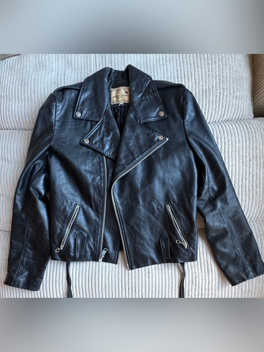 Genuine Leather Vintage Moto Jacket